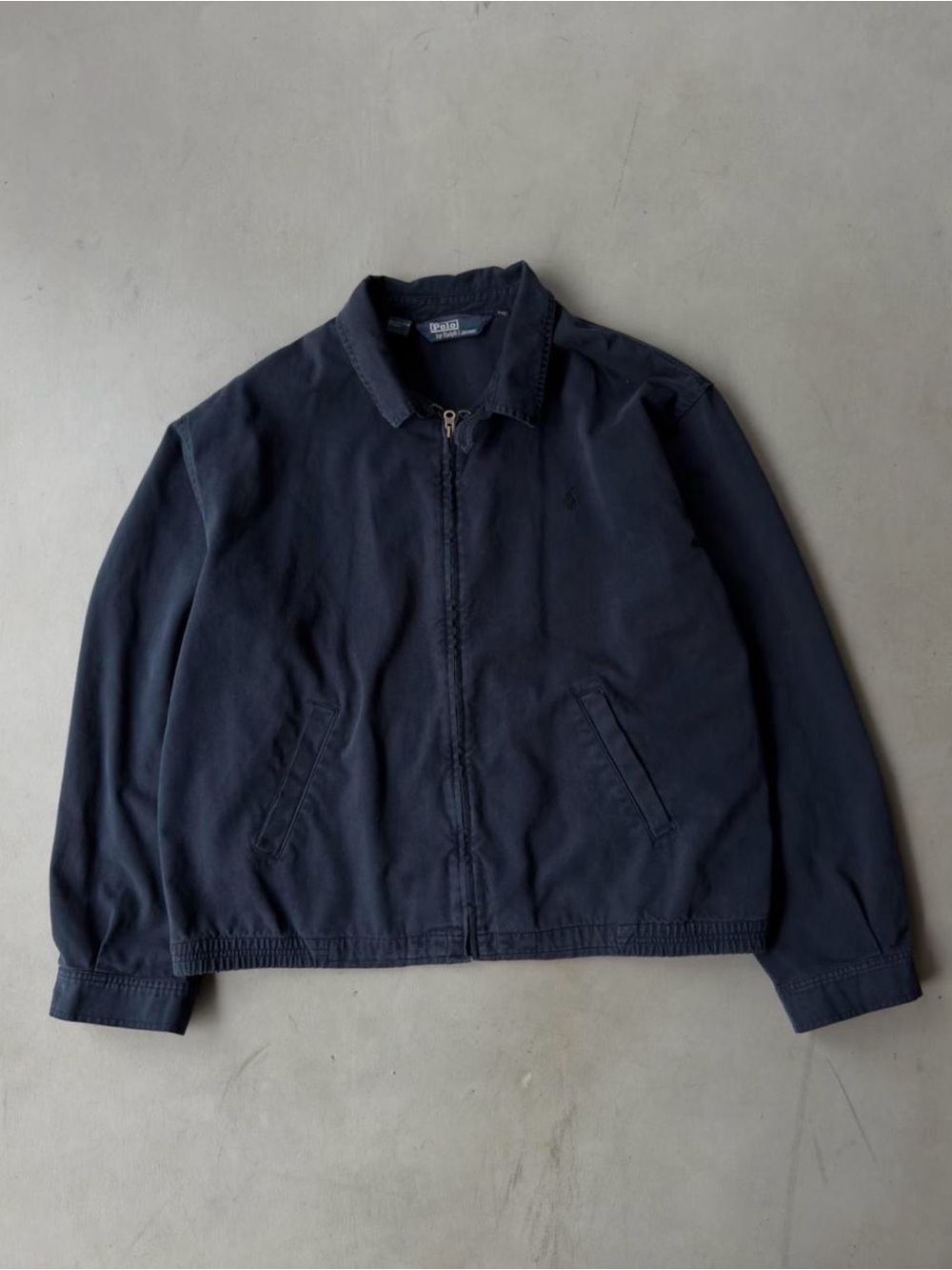 Vintage Polo Ralph Lauren Navy Harrington Jacket